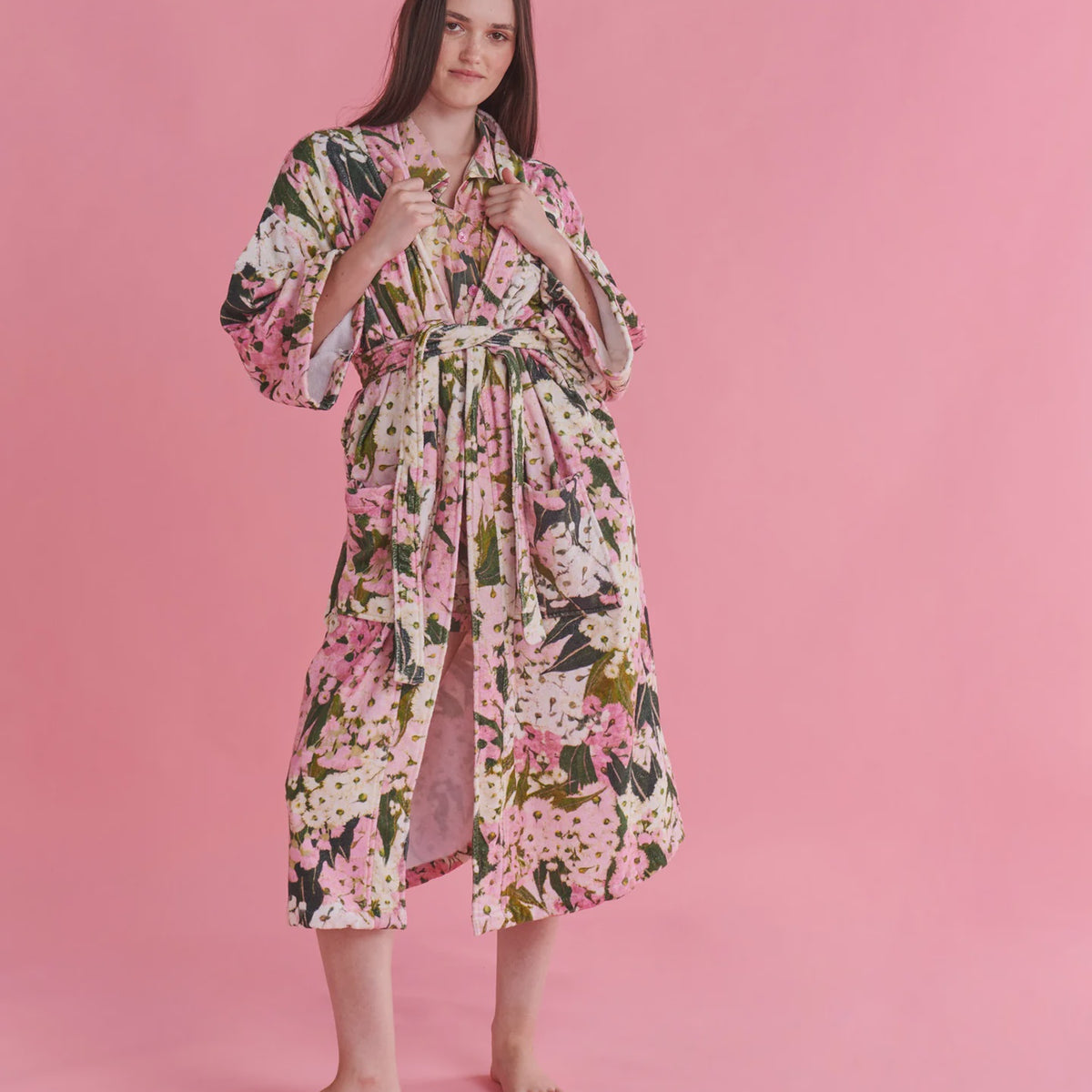 Bush Blossom Terry Bath Robe – The Hive KV
